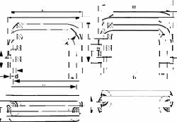 Pull-Type Handles; Material: Aluminum ; Finish: Black Finish